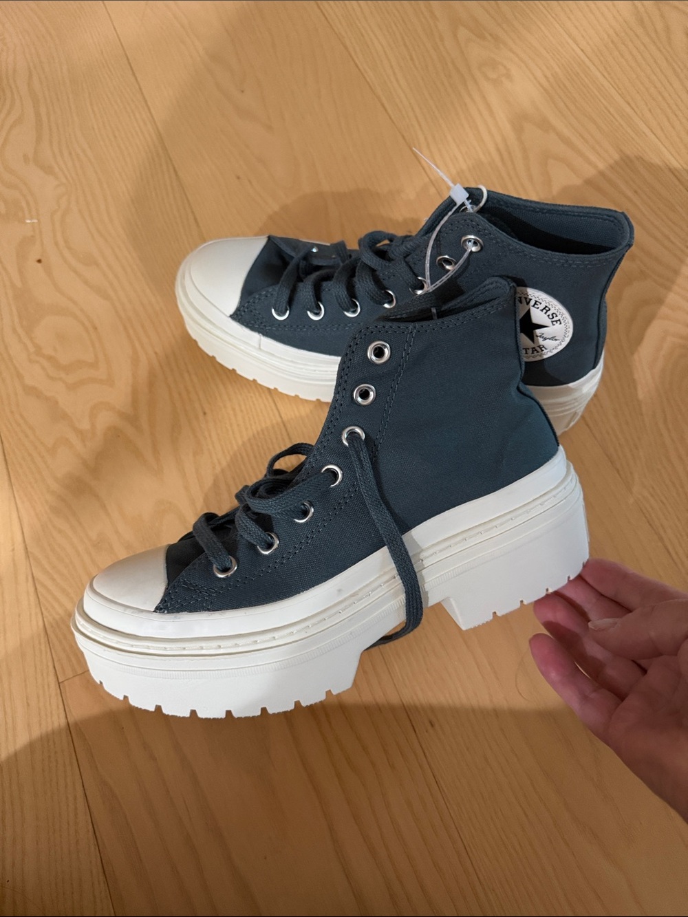 Converse Run Star Hike Platform High-Top Sneakers - Green - Picture 3 of 7